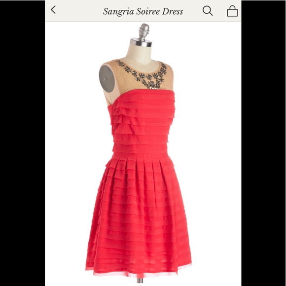 👗MODCLOTH - Coral 👗 Dress - Picture 2 of 10